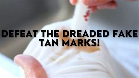 how to get rid of fake tan marks on clothes|how to get tan out of clothing.